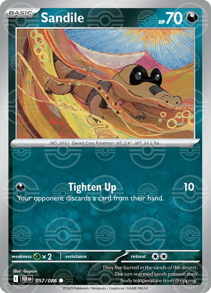 Sandile (Poke Ball Pattern) 