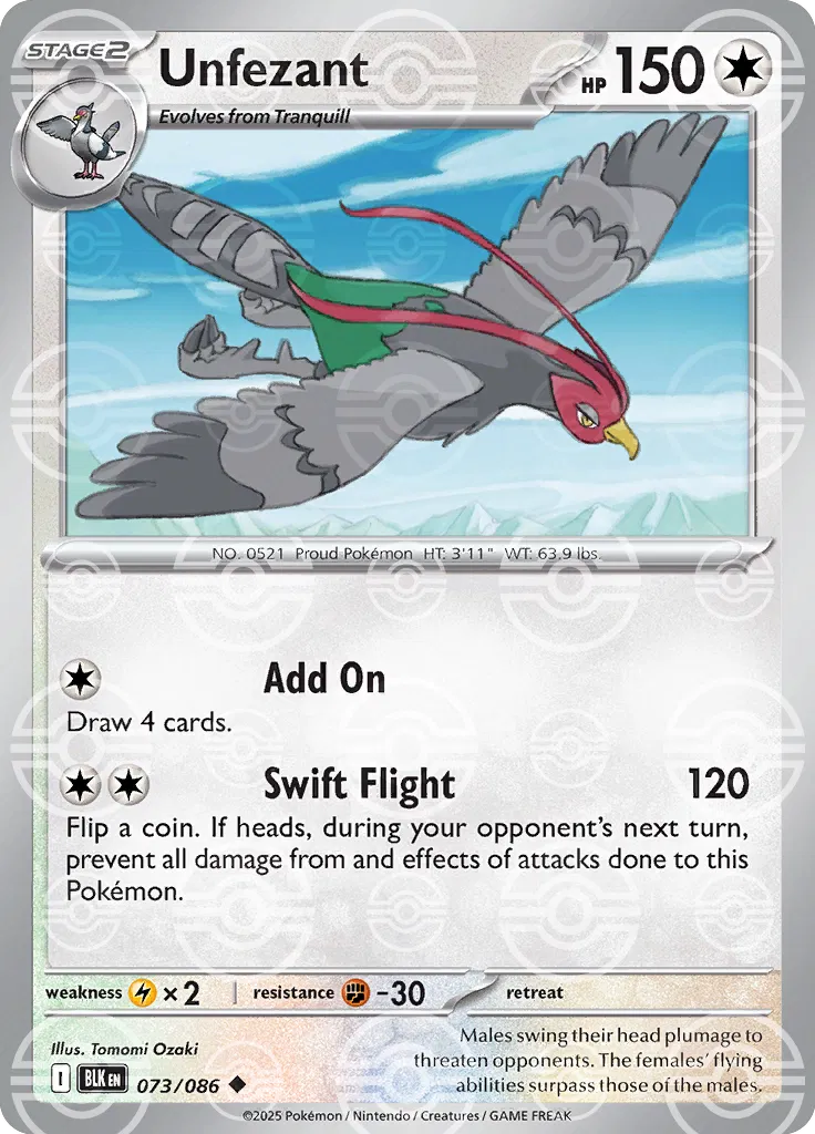 Unfezant (Poke Ball Pattern) 