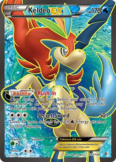 Keldeo EX (142 Full Art) 