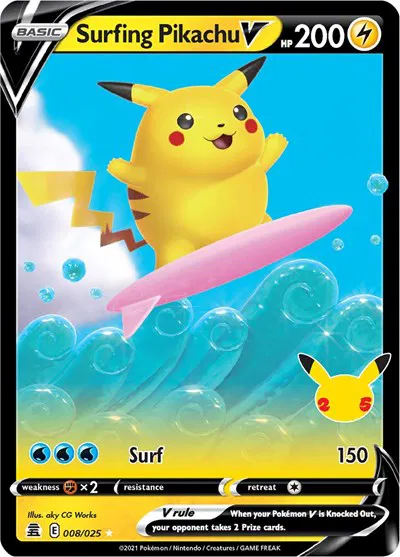 Surfing Pikachu V 