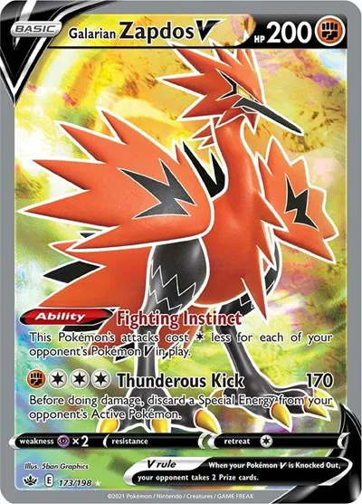 Galarian Zapdos V (Full Art) 