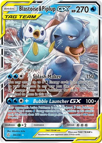 Blastoise & Piplup GX 