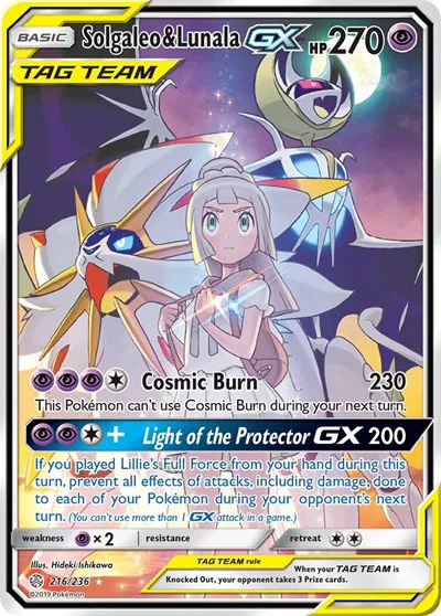 Solgaleo & Lunala GX (Full Art) 