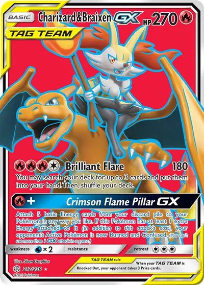 Charizard & Braixen GX (Full Art) 
