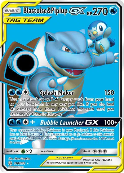 Blastoise & Piplup GX (Full Art) 
