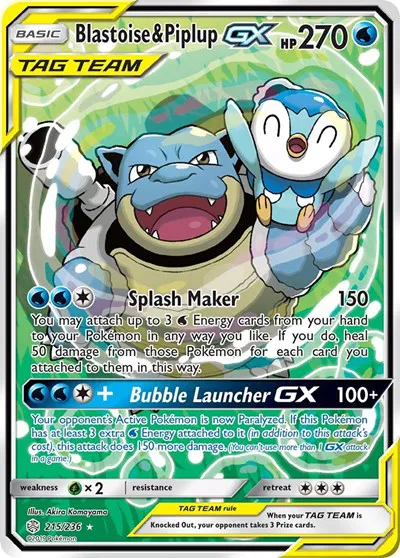 Blastoise & Piplup GX (Alternate Full Art) 