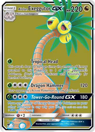 Alolan Exeggutor GX (Full Art) 