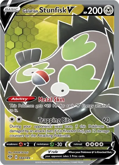 Galarian Stunfisk V (Full Art) 