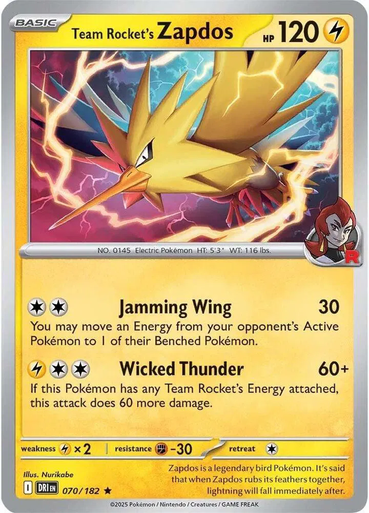 Team Rocket's Zapdos 