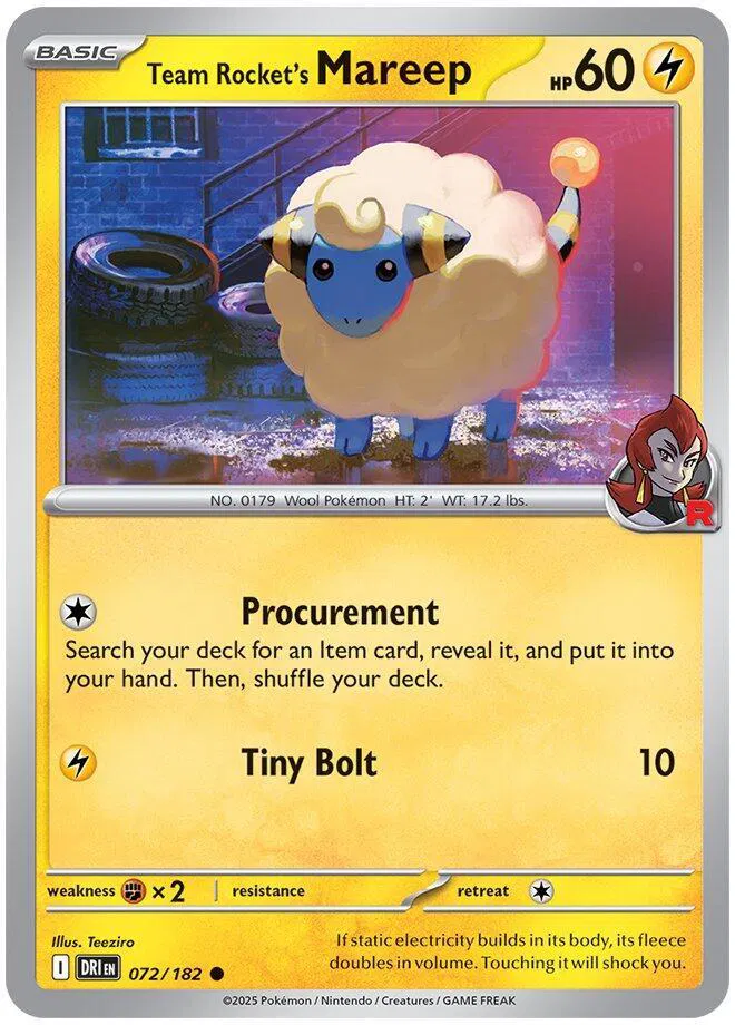Team Rocket's Mareep 