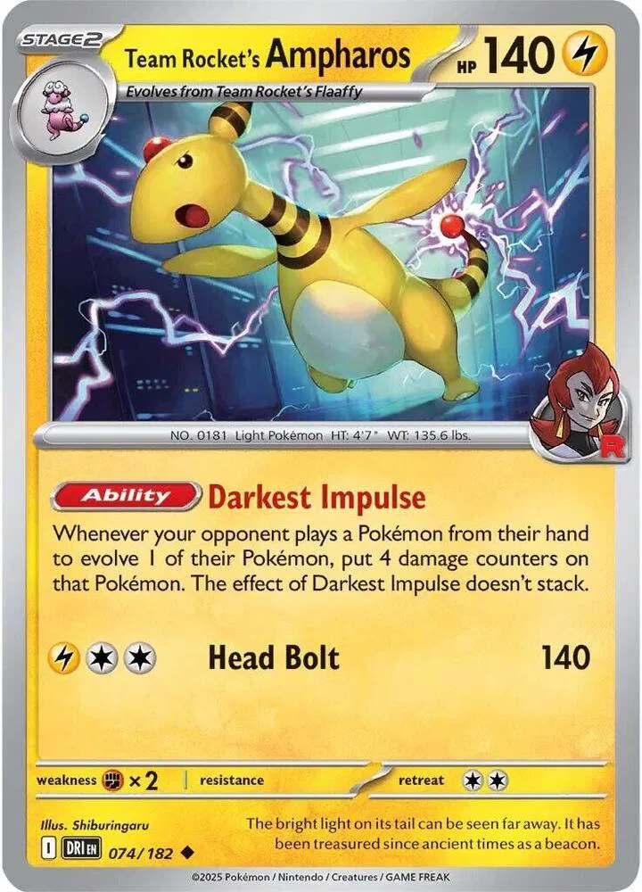 Team Rocket's Ampharos 