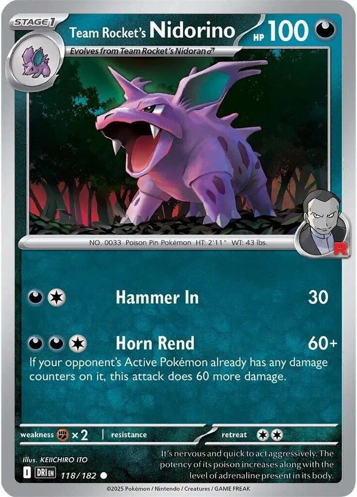 Team Rocket's Nidorino 