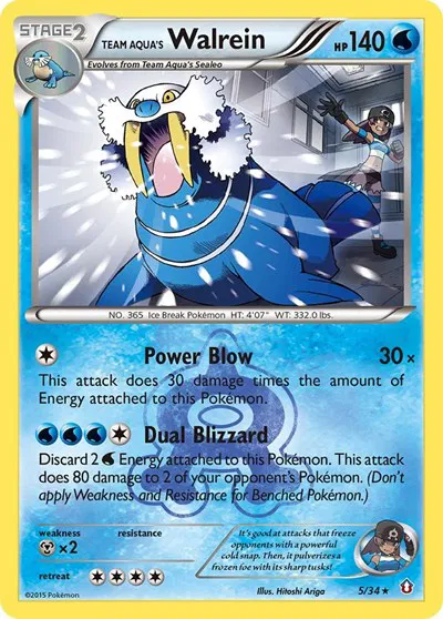 Team Aqua's Walrein 