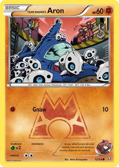 Team Magma's Aron 