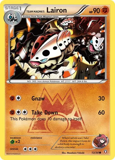 Team Magma's Lairon 