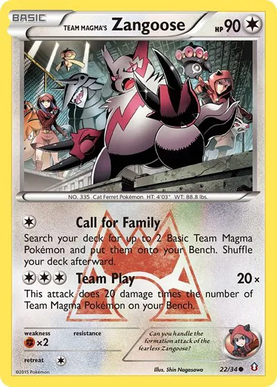 Team Magma's Zangoose 
