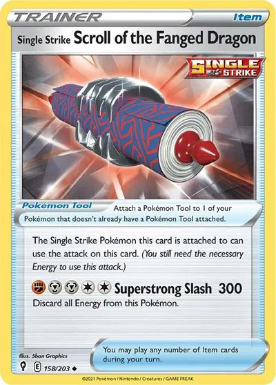 Single Strike Scroll of the Fanged Dragon 
