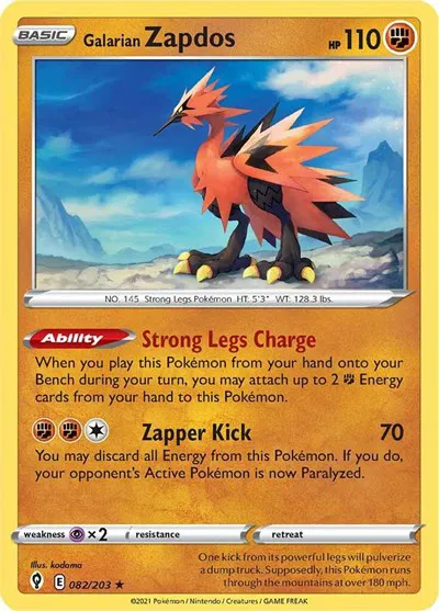 Galarian Zapdos 