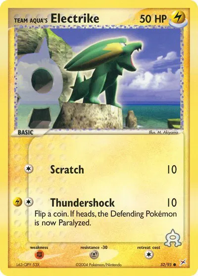 Team Aqua's Electrike (52) 