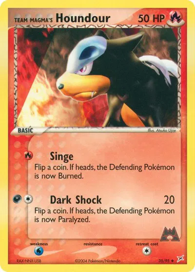 Team Magma's Houndour (35) 