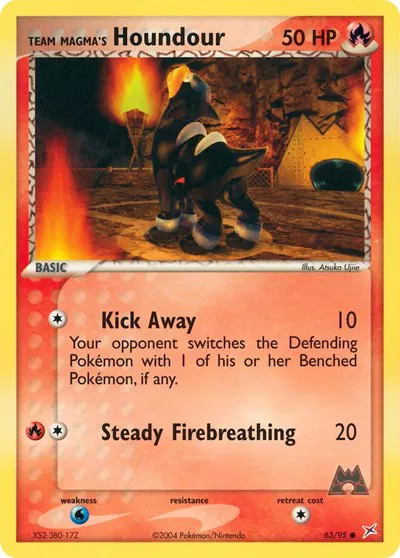 Team Magma's Houndour (63) 