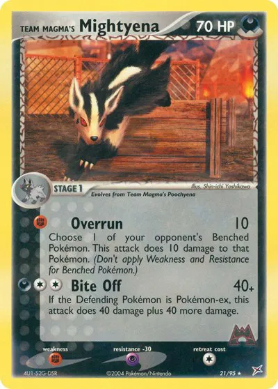 Team Magma's Mightyena (21) 