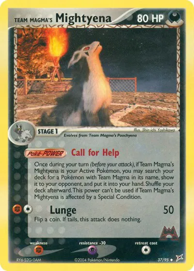 Team Magma's Mightyena (37) 