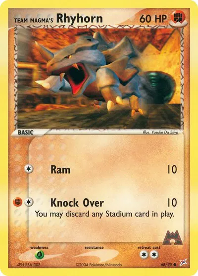 Team Magma's Rhyhorn (68) 
