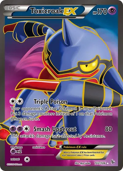 Toxicroak EX (102 Full Art) 