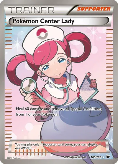 Pokemon Center Lady (105 Full Art) 
