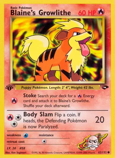 Blaine's Growlithe 