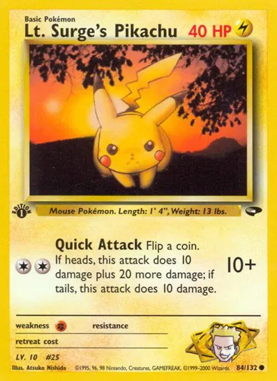 Lt. Surge's Pikachu 