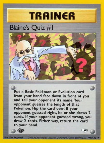 Blaine's Quiz #1 