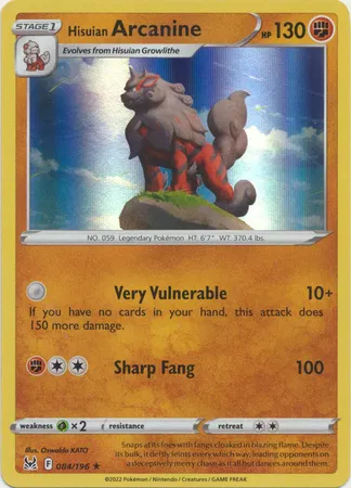 Hisuian Arcanine 