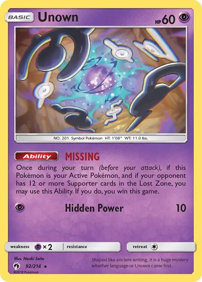 Unown (92) 