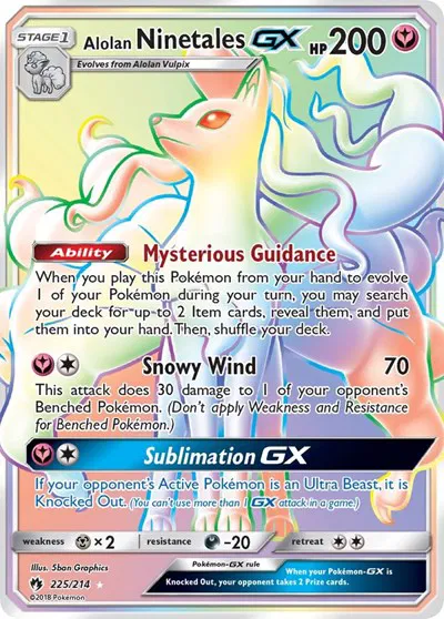 Alolan Ninetales GX (Secret) 