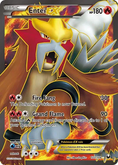 Entei EX (103 Full Art) 