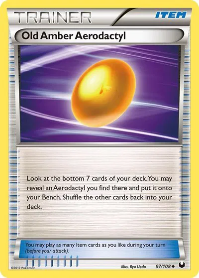 Old Amber Aerodactyl 