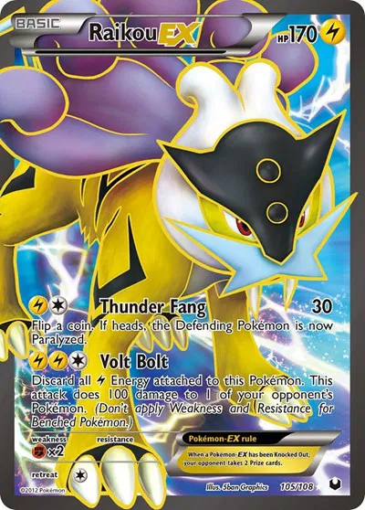 Raikou EX (105 Full Art) 
