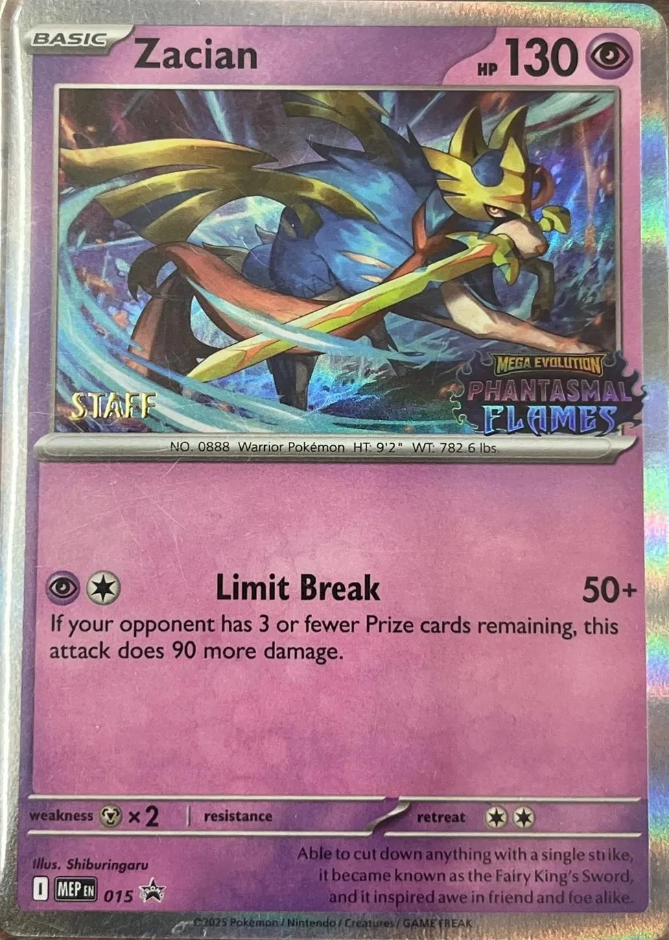 Zacian (Prerelease) [Staff] 
