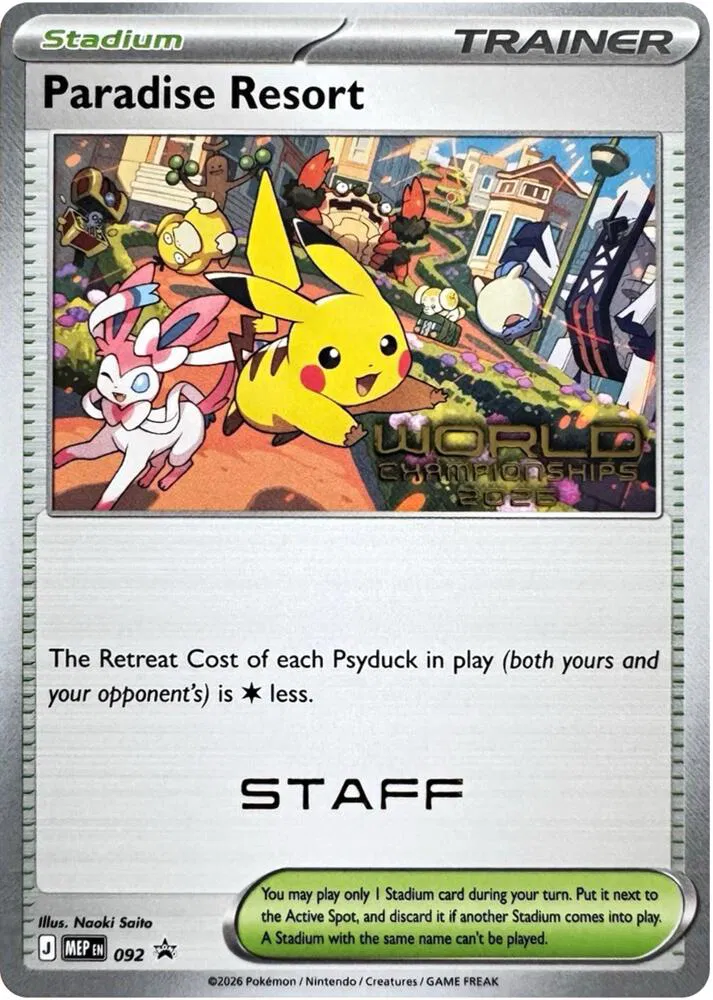 Paradise Resort - 092 (World Championships 2026) [Staff]  missing card thumbnail