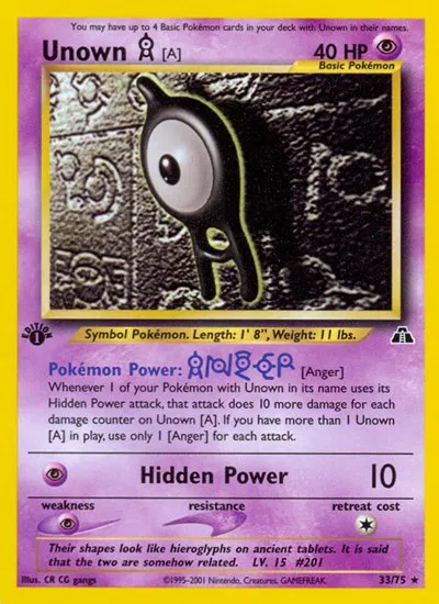 Unown [A] (33) 
