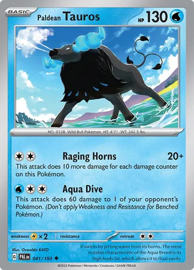Paldean Tauros 