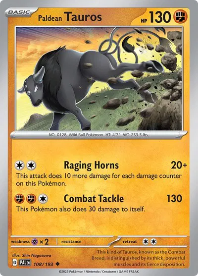 Paldean Tauros 