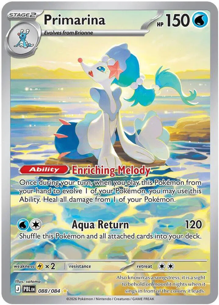 Primarina - 088/084  Pitch Black #088/084 card