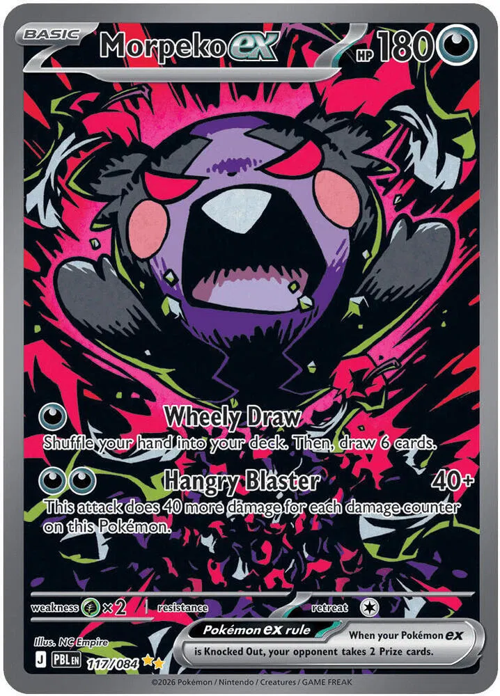 Morpeko ex - 117/084  Pitch Black #117/084 card