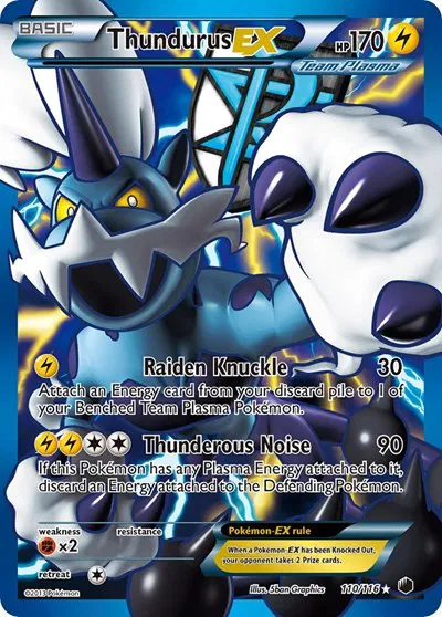 Thundurus EX (Team Plasma) (110 Full Art) 