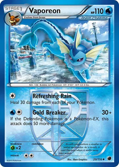 Vaporeon (Team Plasma) 