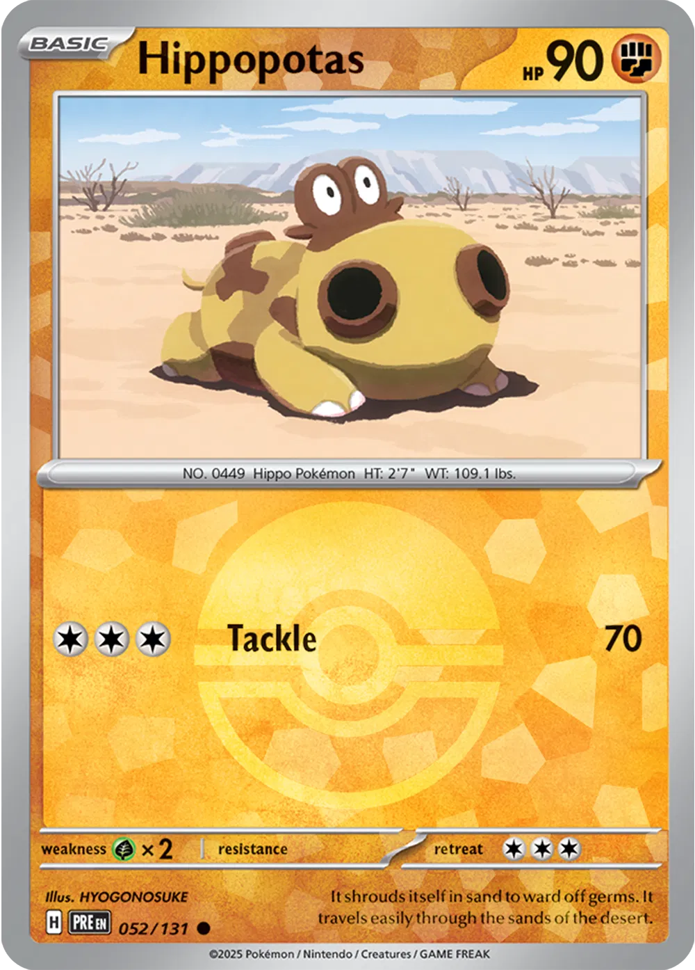 Hippopotas (Poke Ball Pattern) 