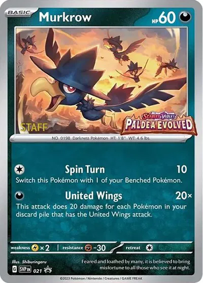 Murkrow (Prerelease) [Staff] 